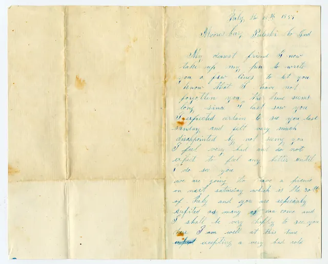 Rachel Ward to David Walters, 28 Jul 1859