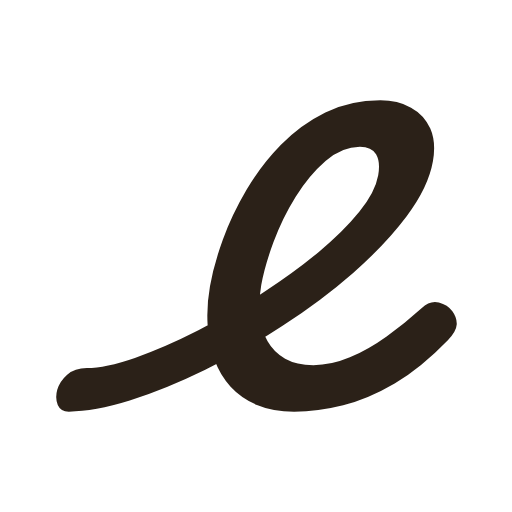 handwritten lowercase e in American cursive