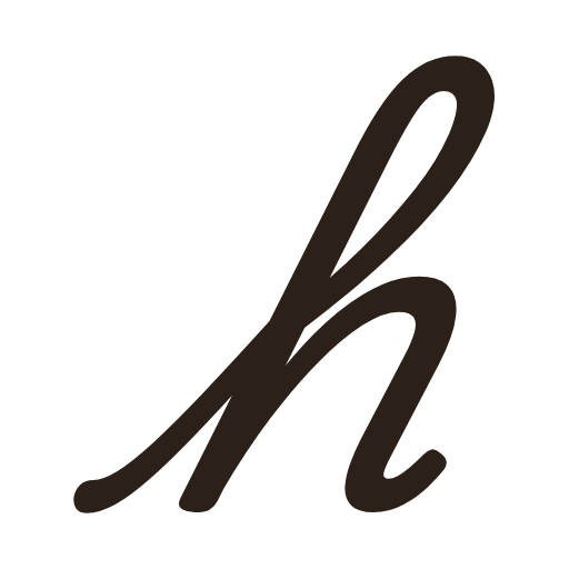 handwritten lowercase h in American cursive