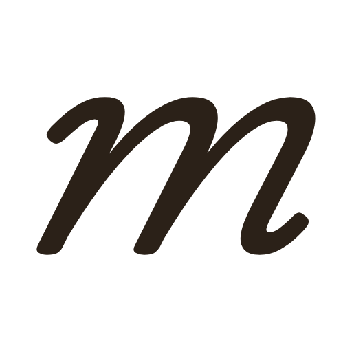 handwritten lowercase m in American cursive