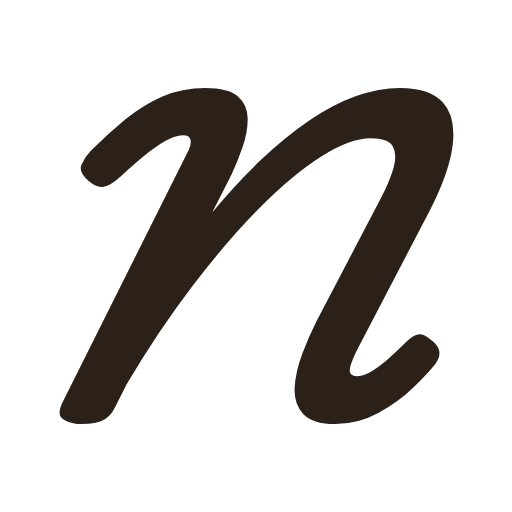 handwritten lowercase n in American cursive