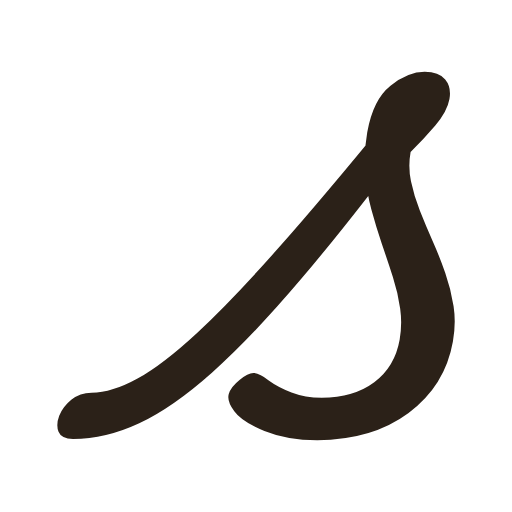 handwritten lowercase s in American cursive