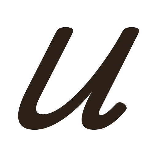 handwritten lowercase u in American cursive