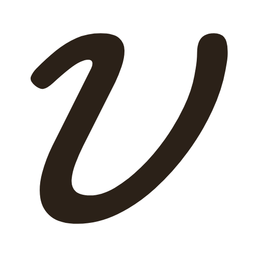 handwritten lowercase v in American cursive