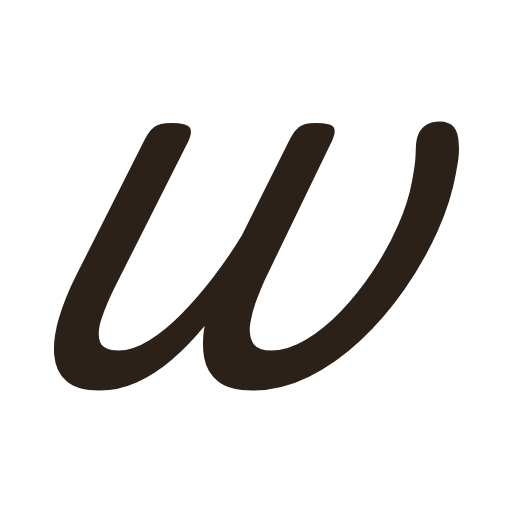 handwritten lowercase w in American cursive