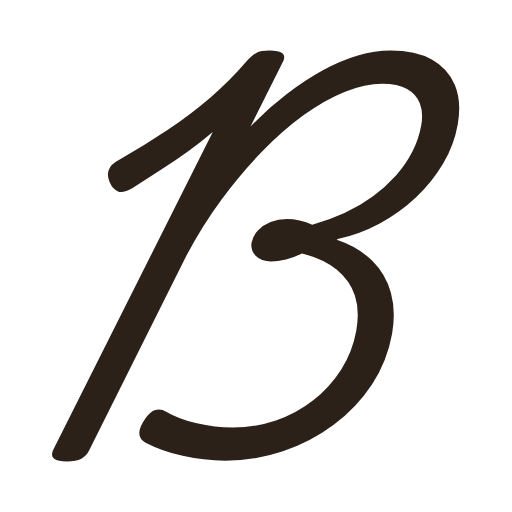 handwritten uppercase b in American cursive