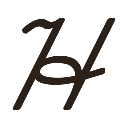 handwritten uppercase h in American cursive