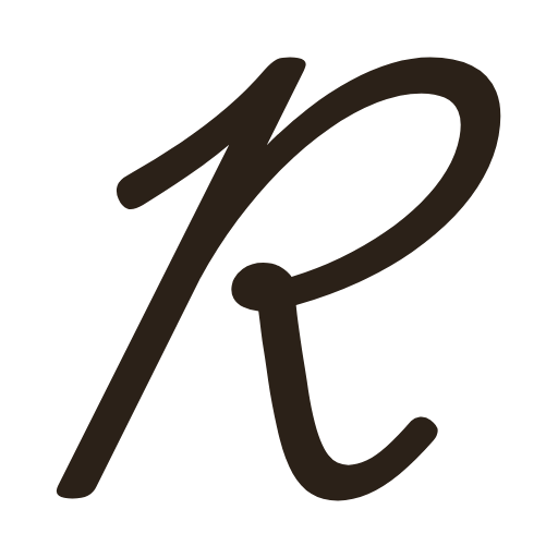 handwritten uppercase r in American cursive