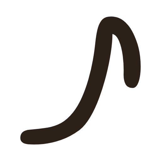 handwritten lowercase Taw in Hebräische Kursivschrift