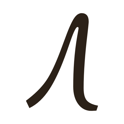handwritten uppercase el in Russian cursive