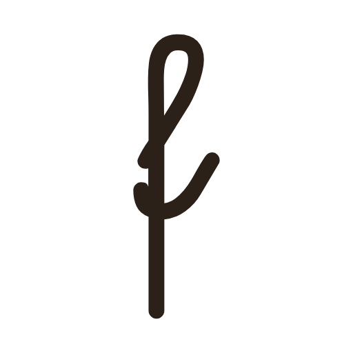 handwritten lowercase f in Sütterlinschrift
