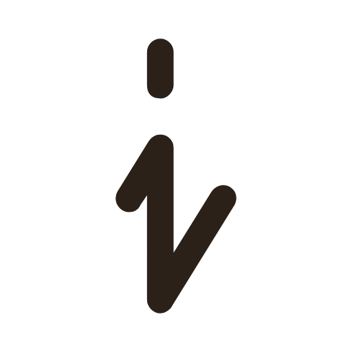 handwritten lowercase i in Sütterlinschrift