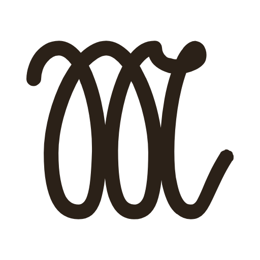 handwritten uppercase m in Sütterlinschrift