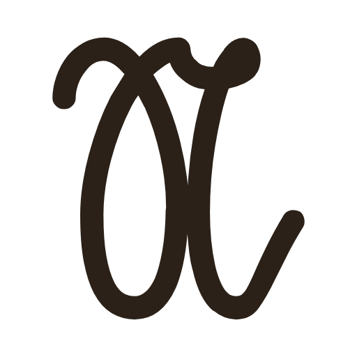 handwritten uppercase n in Sütterlinschrift