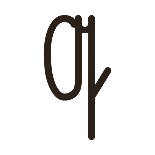 handwritten uppercase q in Sütterlinschrift