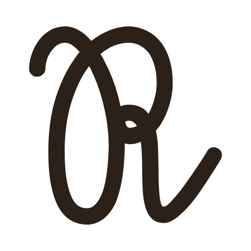 handwritten uppercase r in Sütterlinschrift